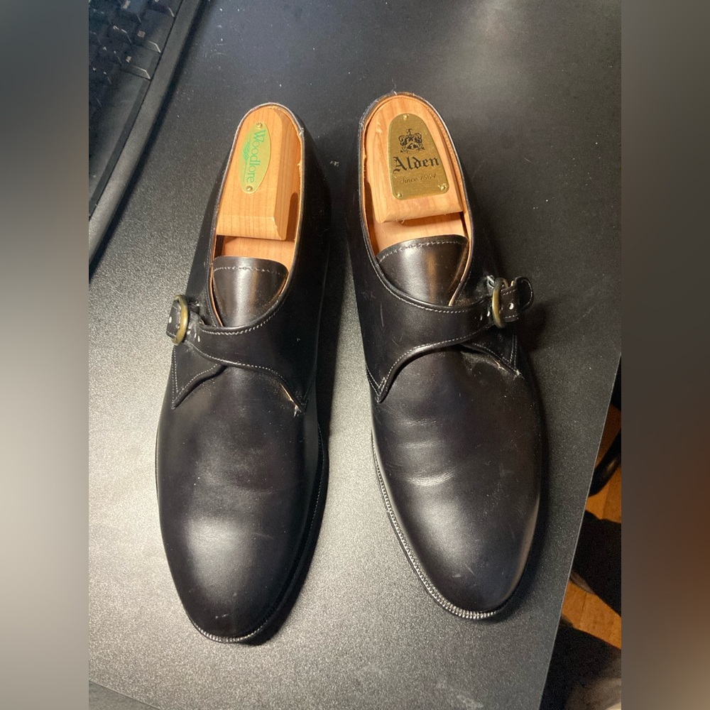 Alden monkstraps never worn.